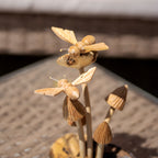 Bienenstock-Skulptur aus Teakholzwurzeln