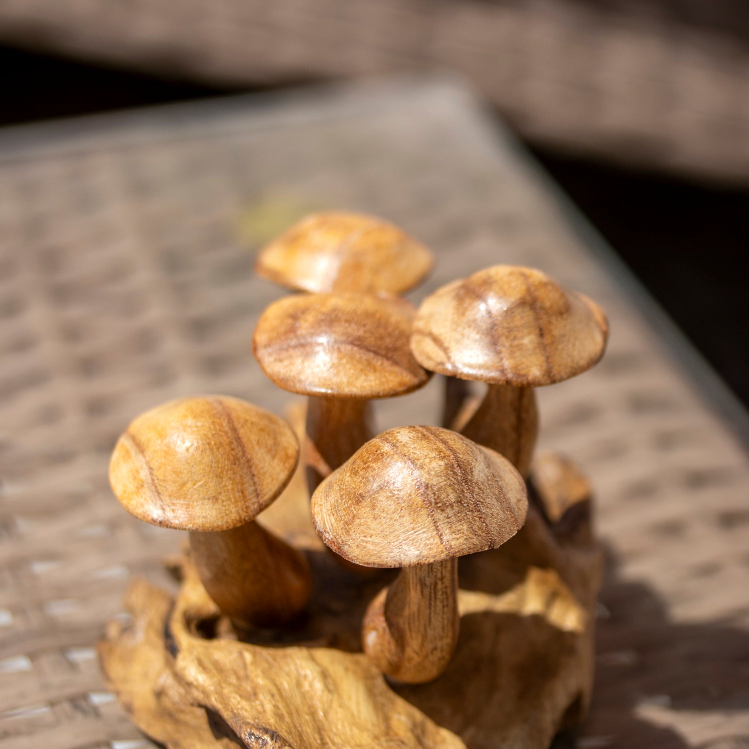 Teak Root Wavy Cap Mushroom Ornament