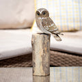 Barn Owl On Root Perch Ornament
