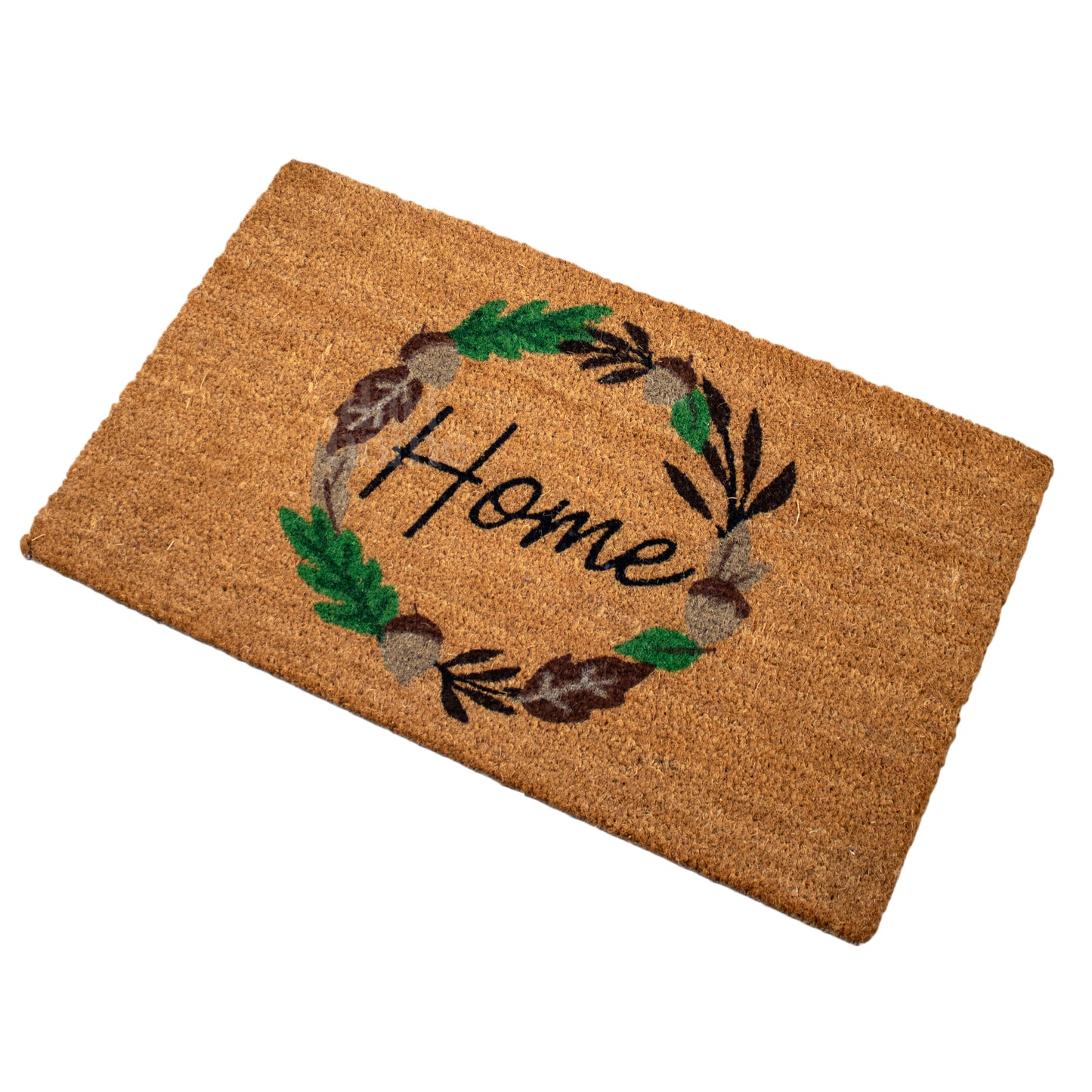 Autumn Home Wreath Latex Backed Coir Doormat 75 x 45cm