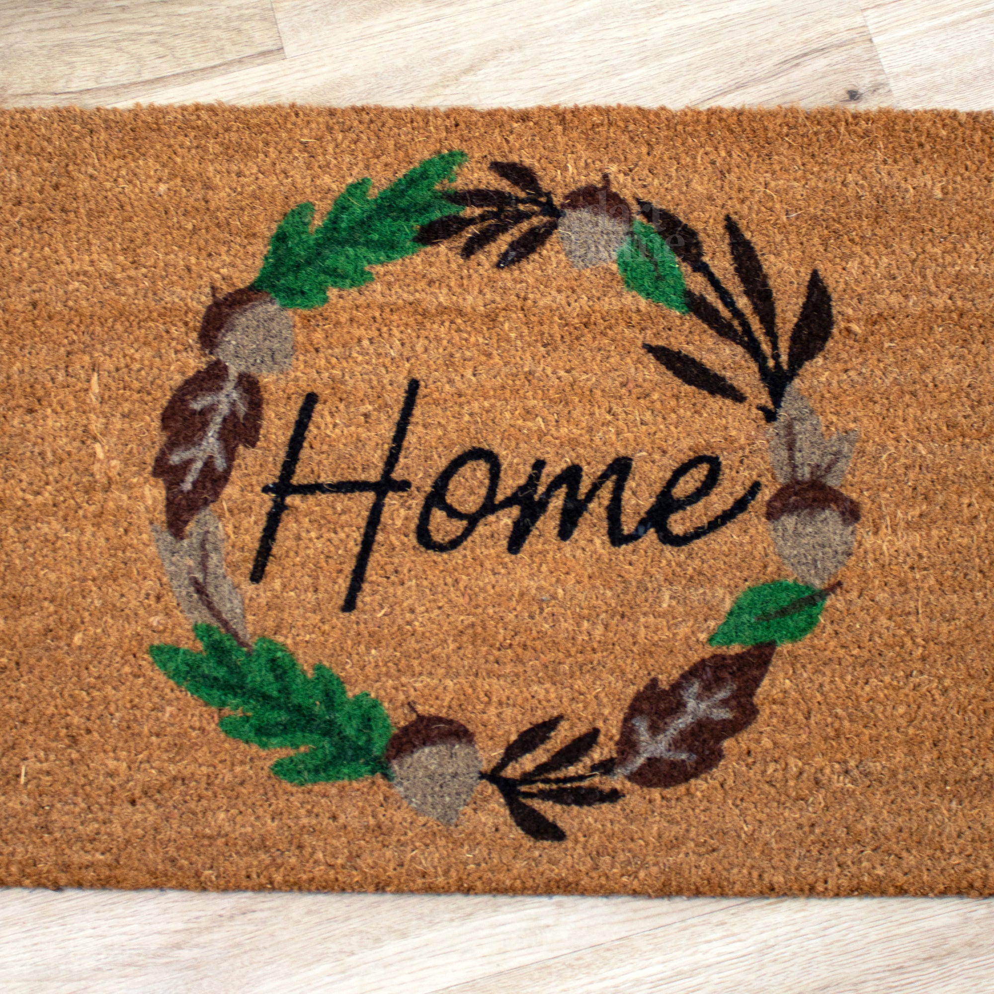 Autumn Home Wreath Latex Back Doormat 75 x 45cm