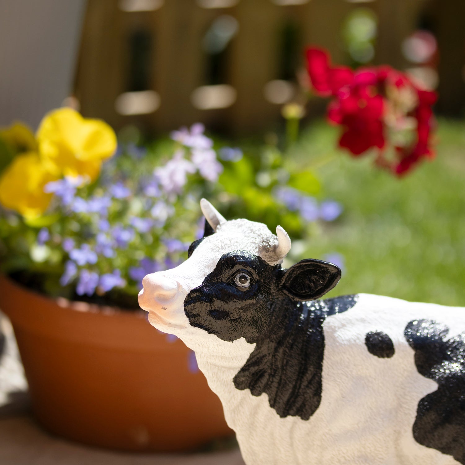 Resin Dairy Cow Garden Ornament