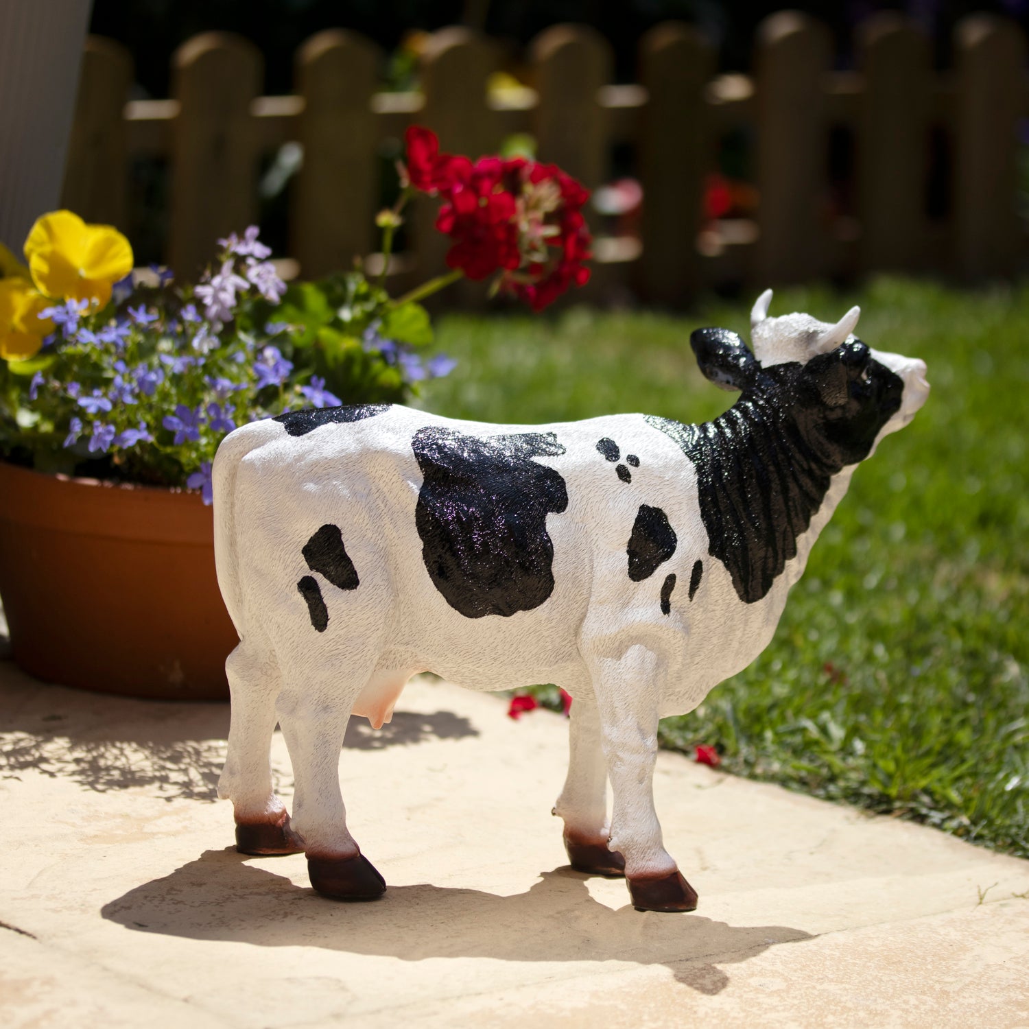Resin Dairy Cow Garden Ornament