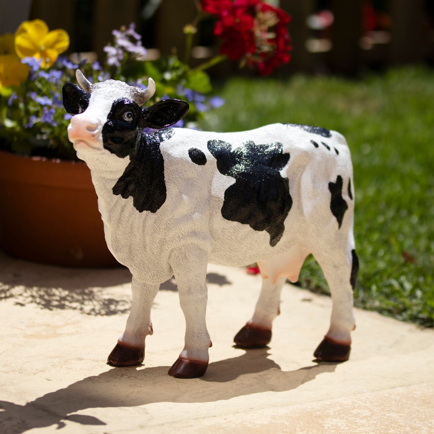 Resin Dairy Cow Garden Ornament