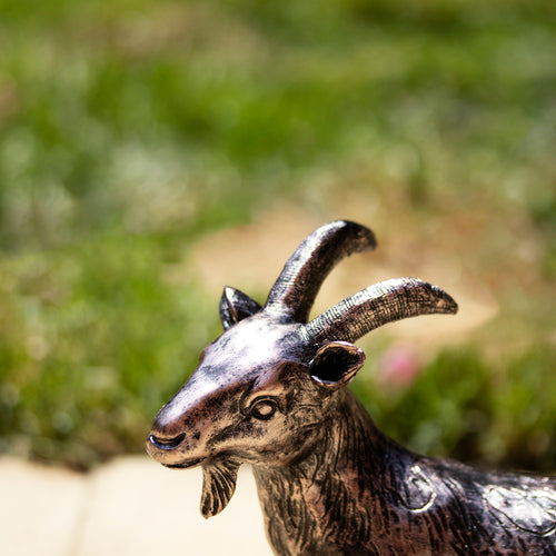 Bronze Goat Garden Ornament