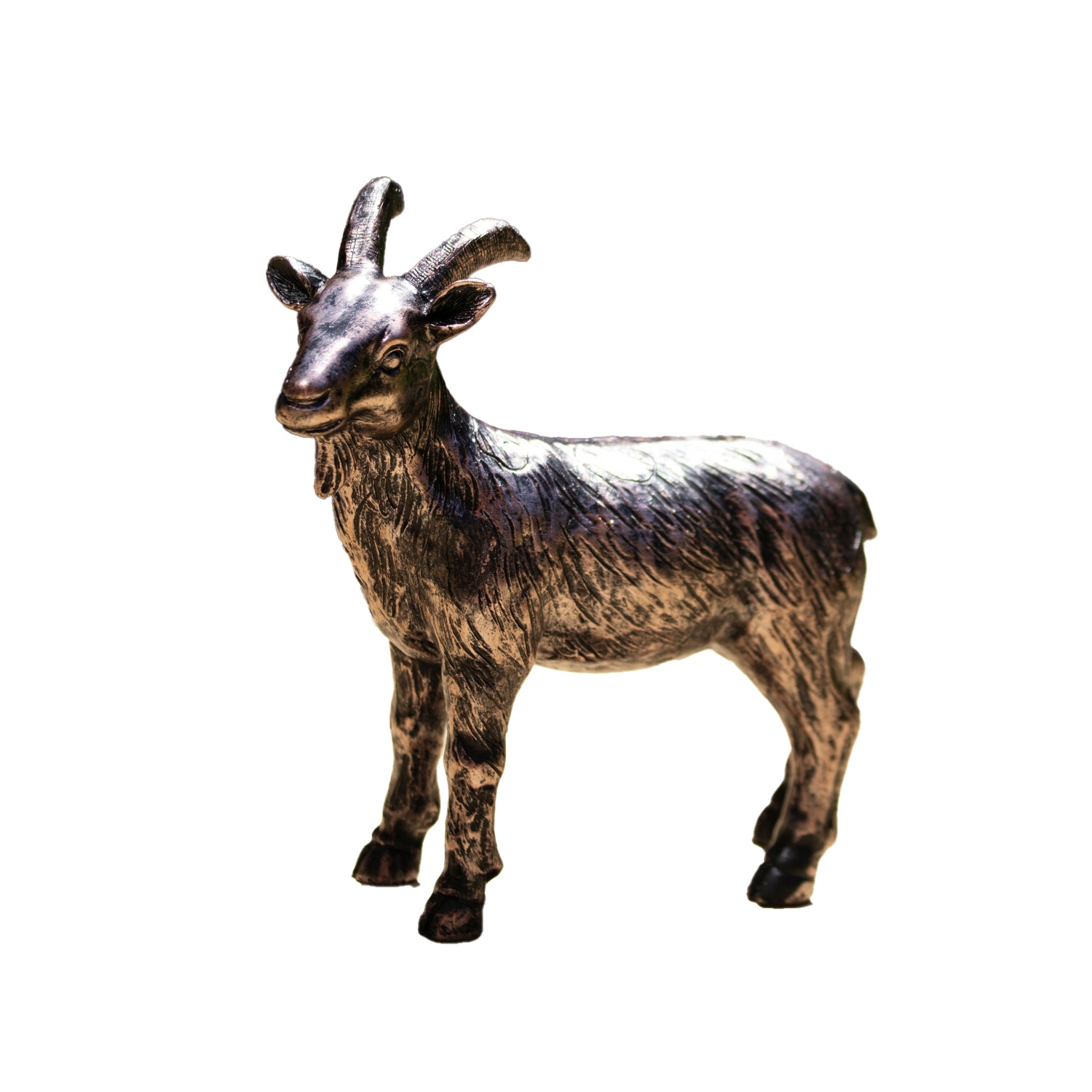 Bronze Goat Garden Ornament