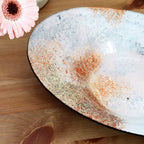 Abstract Aura Copper Decorative Bowl