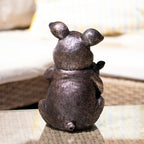 Bronze Piggy Pair Garden Ornament