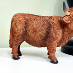 Brown Highland Cow Figurine