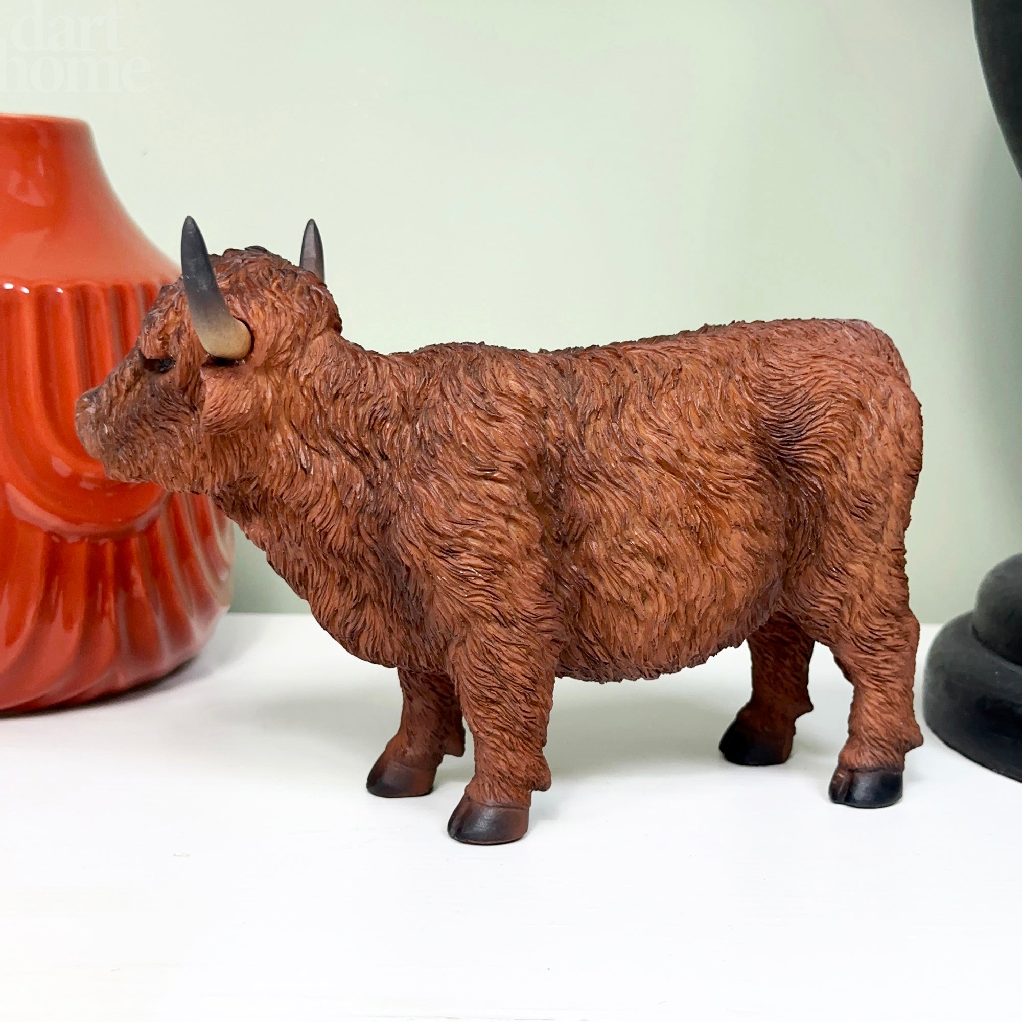 Brown Highland Cow Figurine