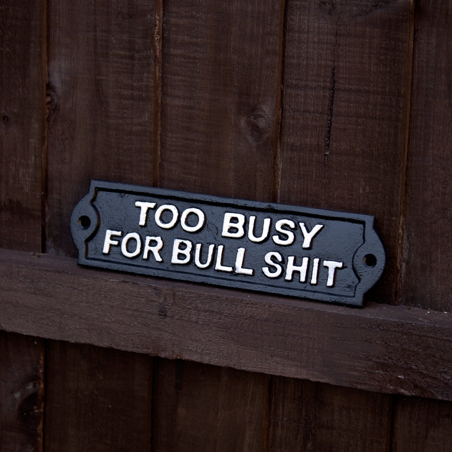 Too Busy For Bullshit Sign