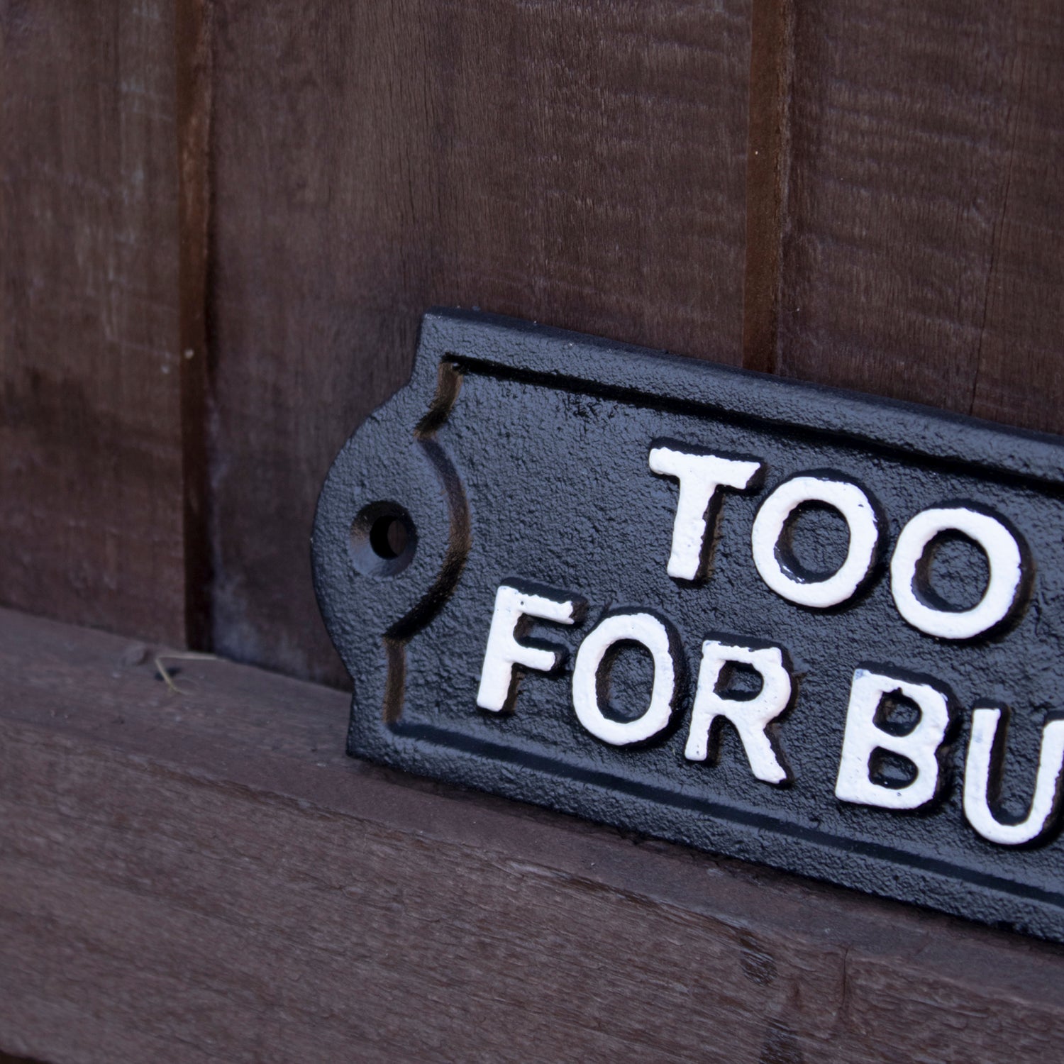 Too Busy For Bullshit Sign