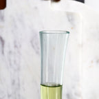 Molten Glass Oil And Vinegar Set On Teak Stand