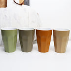Set Of 4 Retro Earth Ceramic Tumblers