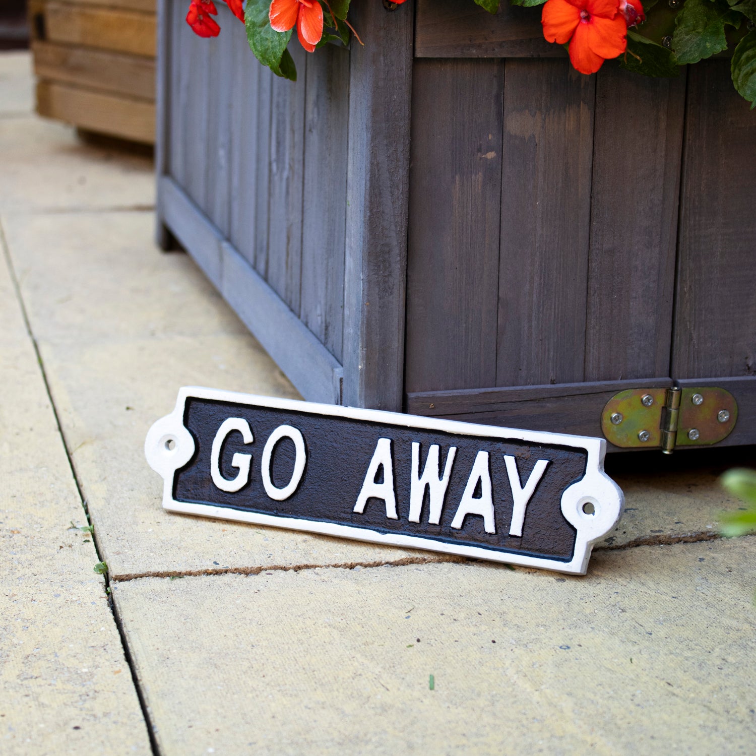 Go Away Sign