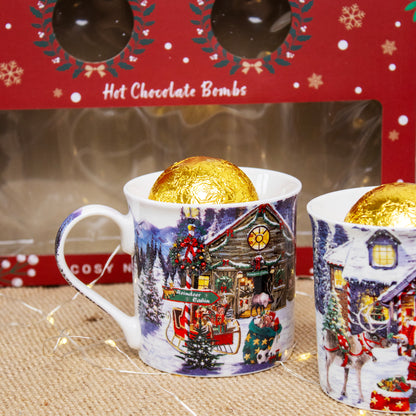 Santas Workshop Hot Chocolate Bomb & Mug Gift Set