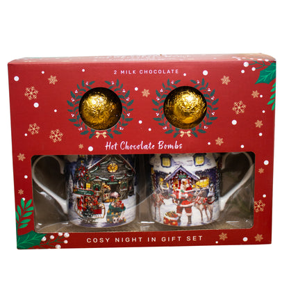 Santas Workshop Hot Chocolate Bomb & Mug Gift Set