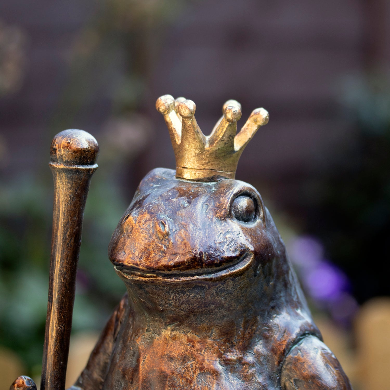 Royal Frog Garden Ornament