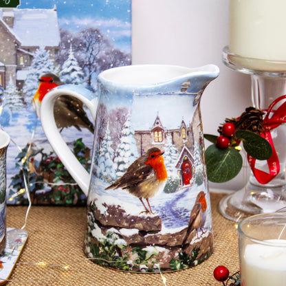 Christmas Robins Jug