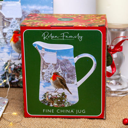 Christmas Robins Jug