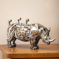 Stehendes Steampunk-Nashorn-Ornament