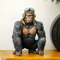 Grumpy Pilot Gorilla Ornament