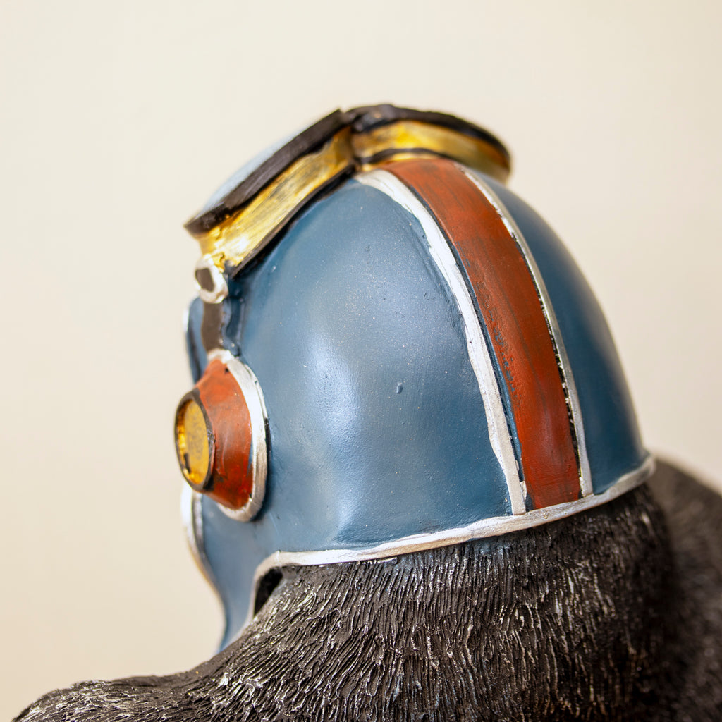 Grumpy Pilot Gorilla Ornament