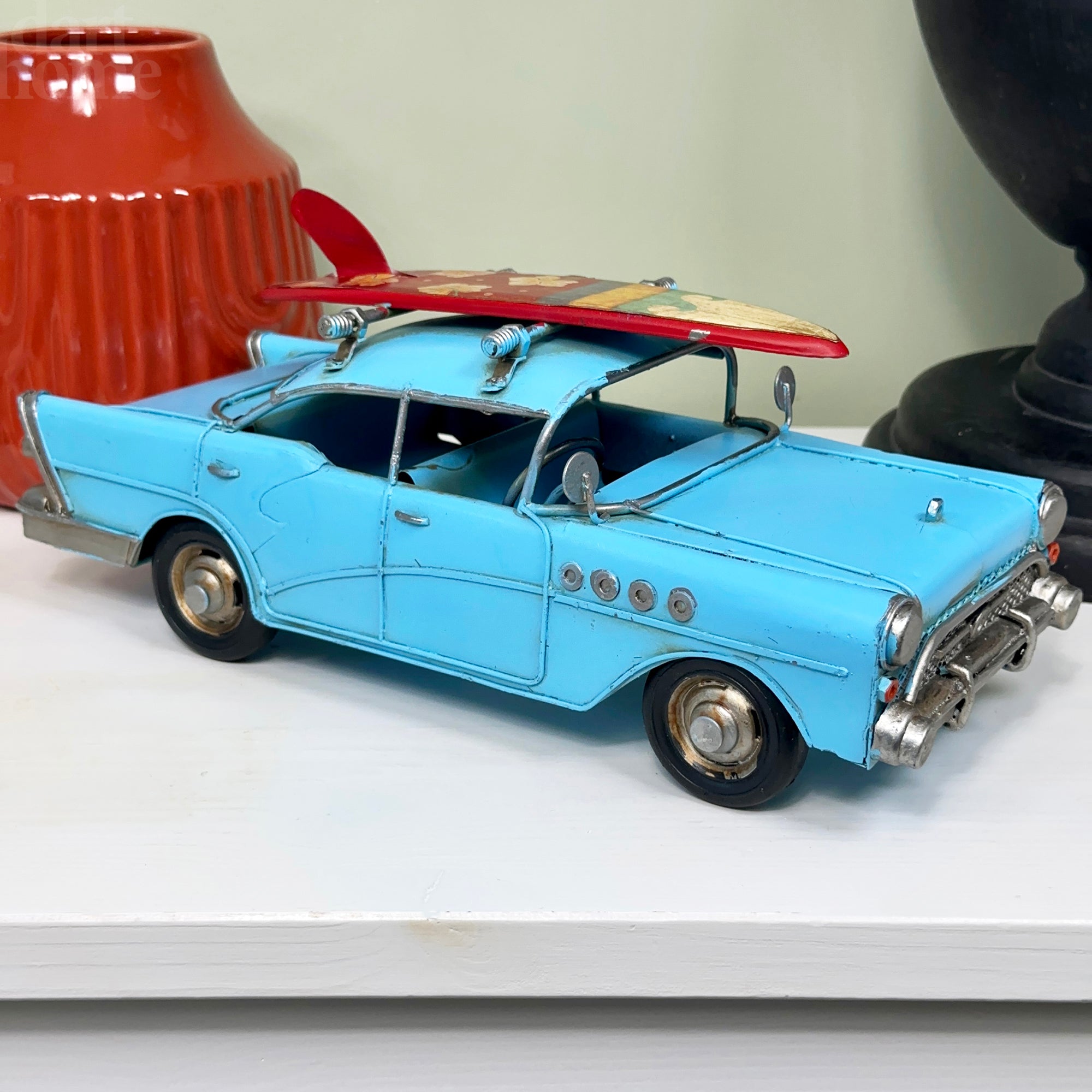 Vintage Surfboarder amerikanische Autoverzierung
