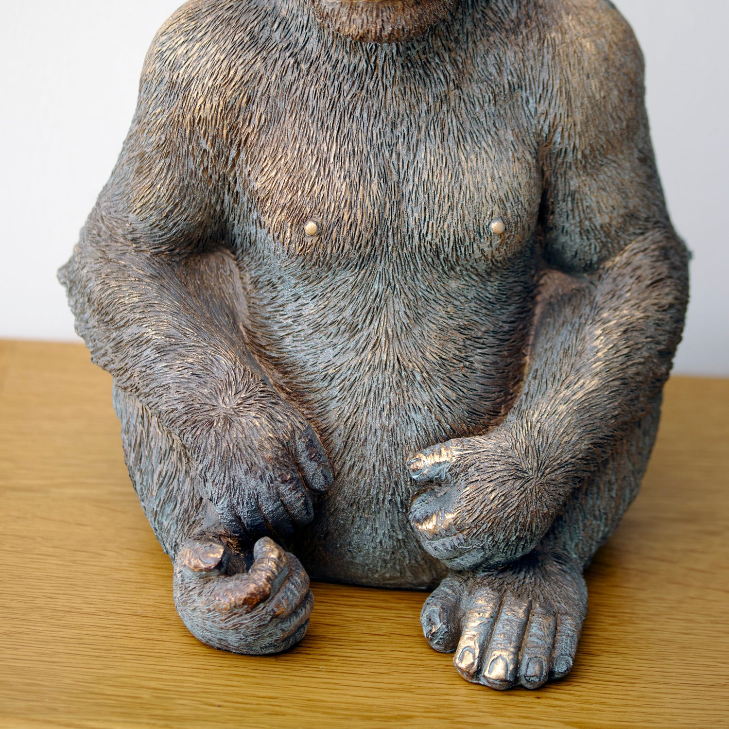 Sitting Gorilla With Baseball Cap Ornament