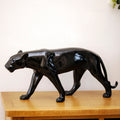 Black Standing Leopard Ornament