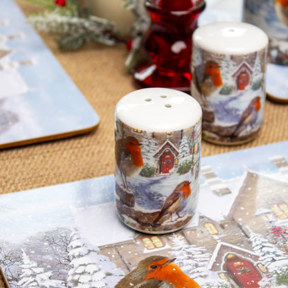 Christmas Robins Salt And Pepper Shakers