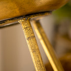 Set Of 2 Gold Metal Plant Stands
