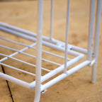 White Metal 2 Tier Plant Stand