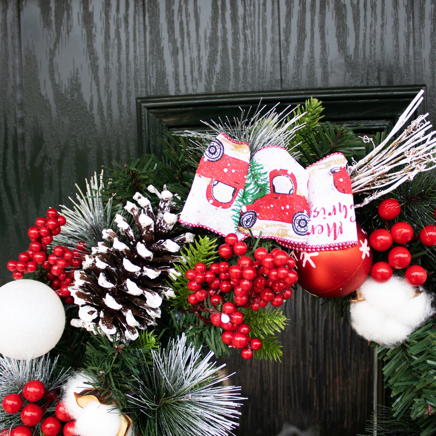 Pinecone & Berry Christmas Wreath