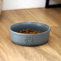 Blue Reactive Glaze Pet Bowl