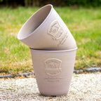 Set Of 2 Beige French Country Round Planters