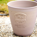 Set Of 2 Beige French Country Round Planters