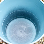 Set Of 2 Blue French Country Round Planters