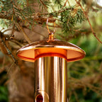 Copper Steel 6 Port Bird Seed Feeder