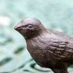 Set Of 2 Cast Iron Bird Garden Ornaments