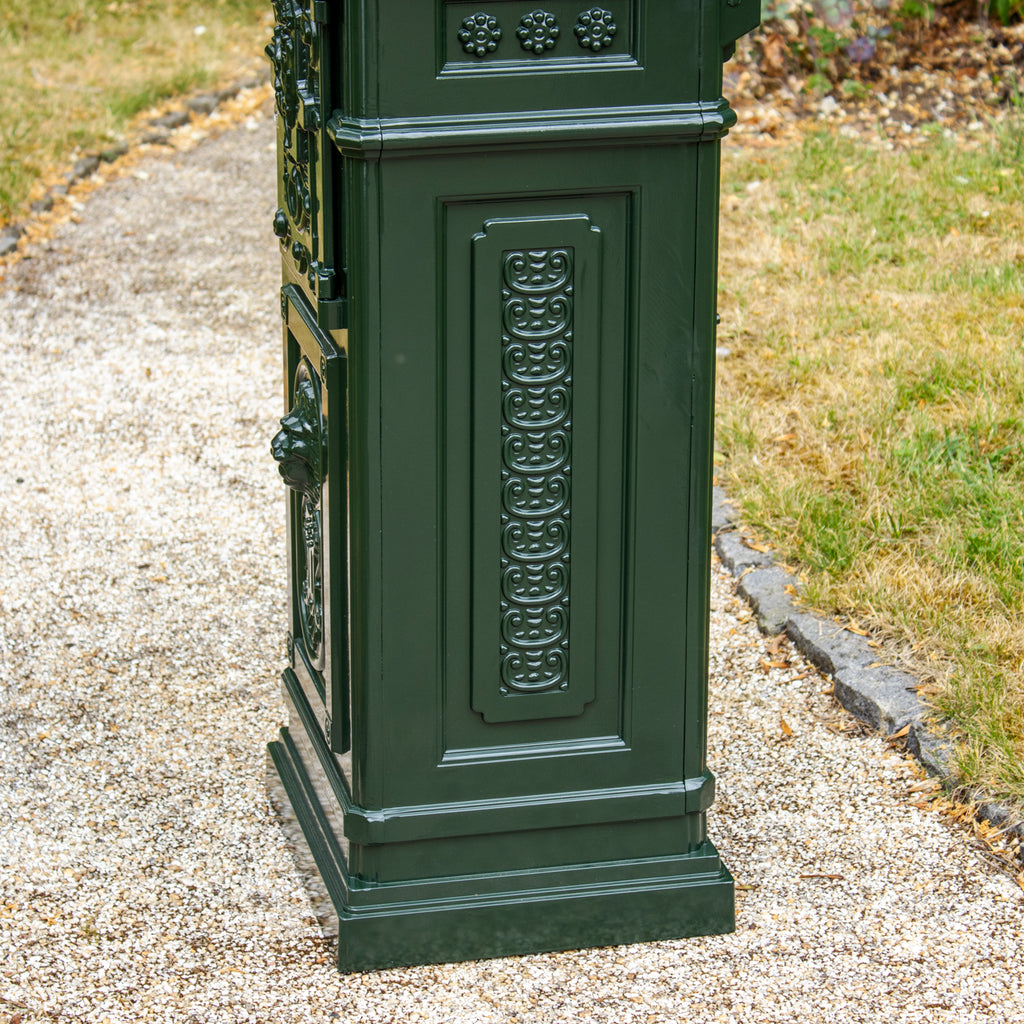 Green Post Column Darthome Heritage Green Victorian Post Box - Free Standing
