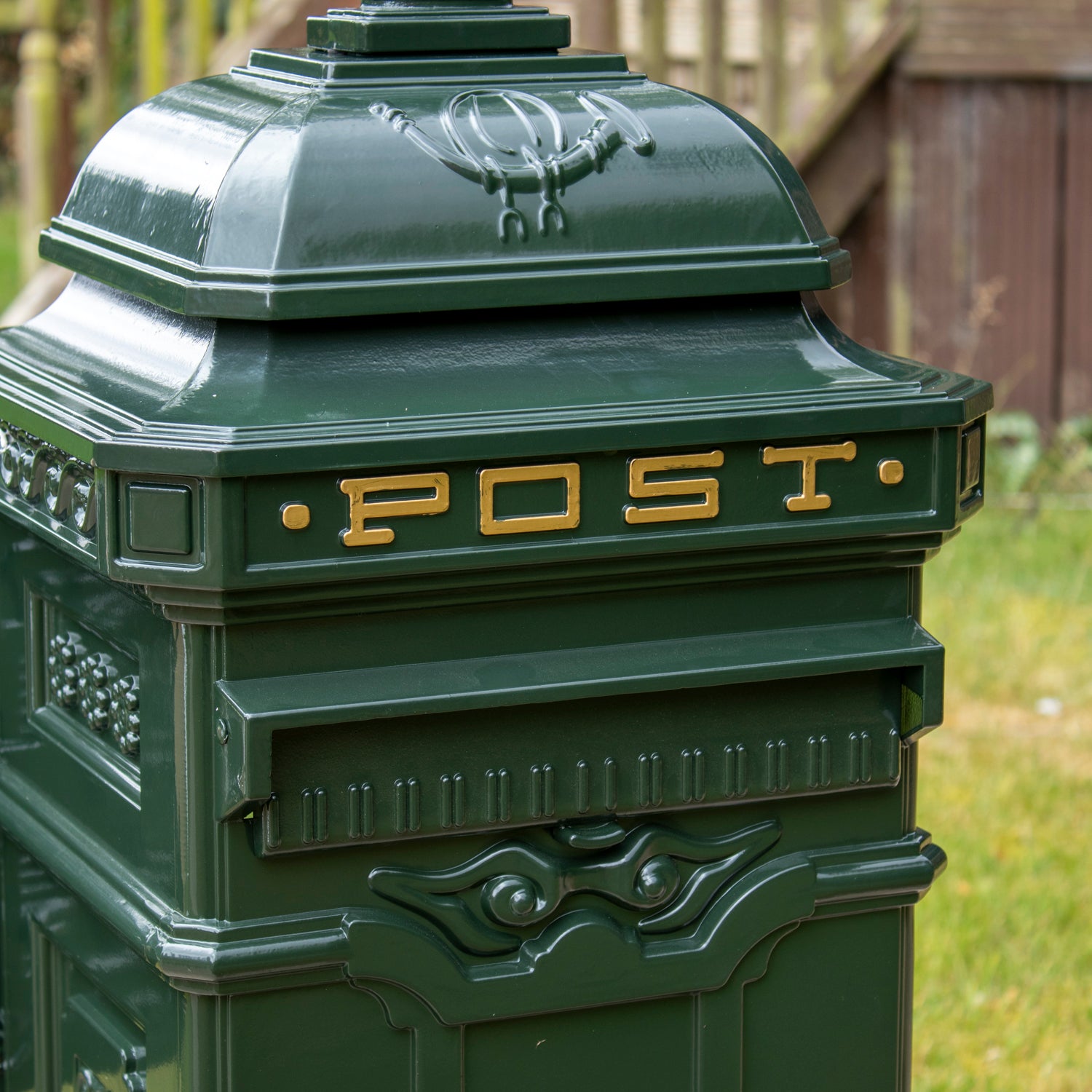 Heritage Green Free Standing Victorian Post Box