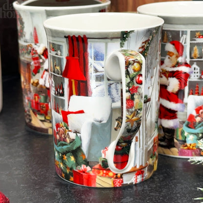 Set Of 4 Santa Claus Mugs