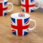 Set Of 4 Union Jack Mugs 200ml