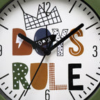 Green Boys Rule Alarm Clock