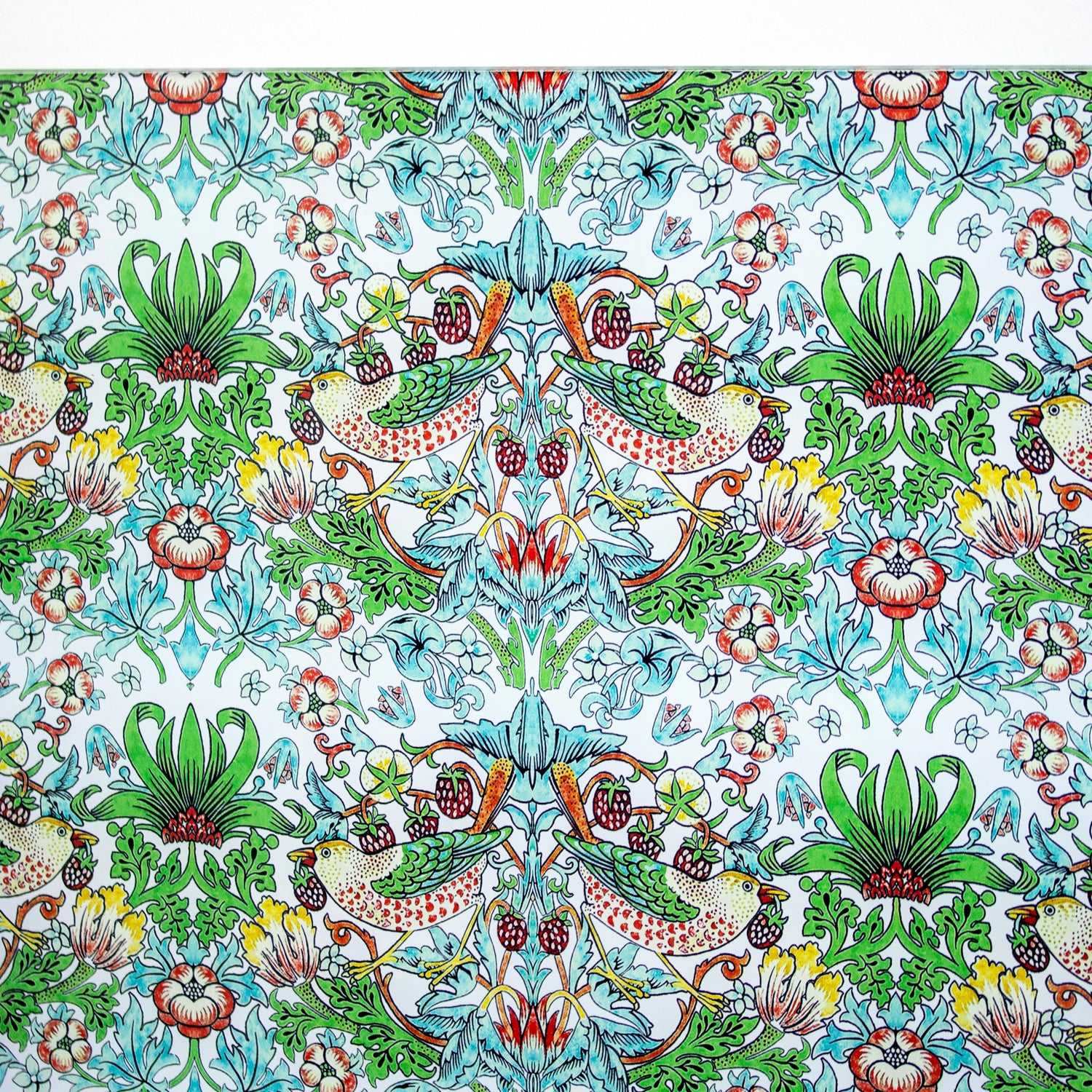 William Morris Strawberry Thief Glass Worktop Saver