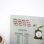 Weights & Measures Glass Worktop Saver