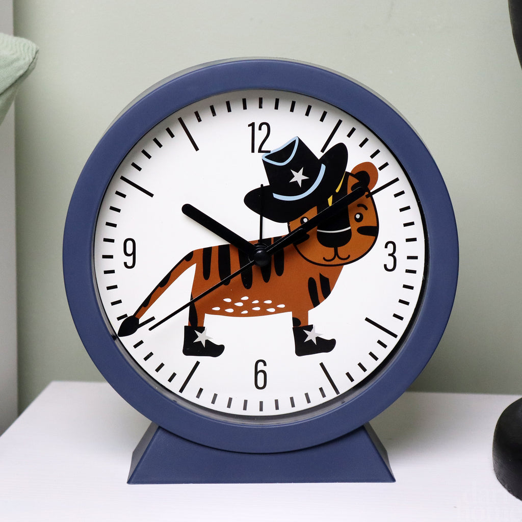 Blauer magischer Tiger-Wecker