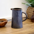 Navy Reactive Glaze Stoneware Jug