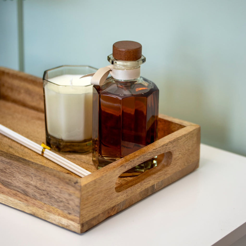 Mango Wood Serving Tray With Handles